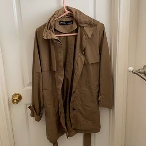 Zara Outer Shell Jacket w/ Hoodie